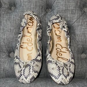 Sam Edelman Snake Print Ballet Flats